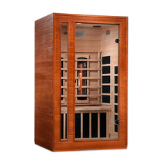 Golden Designs Near Zero EMF 2-Person Dynamic Full Spectrum "Cardoba" FAR Infrared Sauna with Hemlock Wood | Model: DYN-6203-02 FS