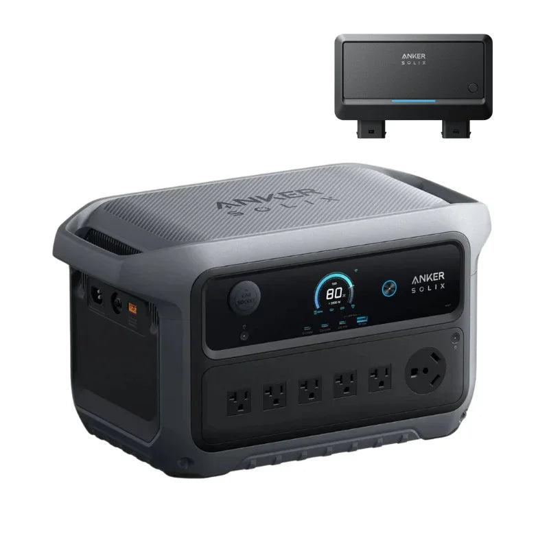Anker SOLIX C2000 Gen2 Portable Power Station + Car Alternator Charger - Green Vista Living