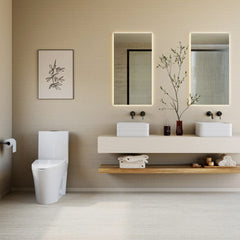 Swiss Madison St. Tropez One-Piece Elongated Toilet Vortex Dual-Flush 1.1/1.6 gpf (6 - Pack)