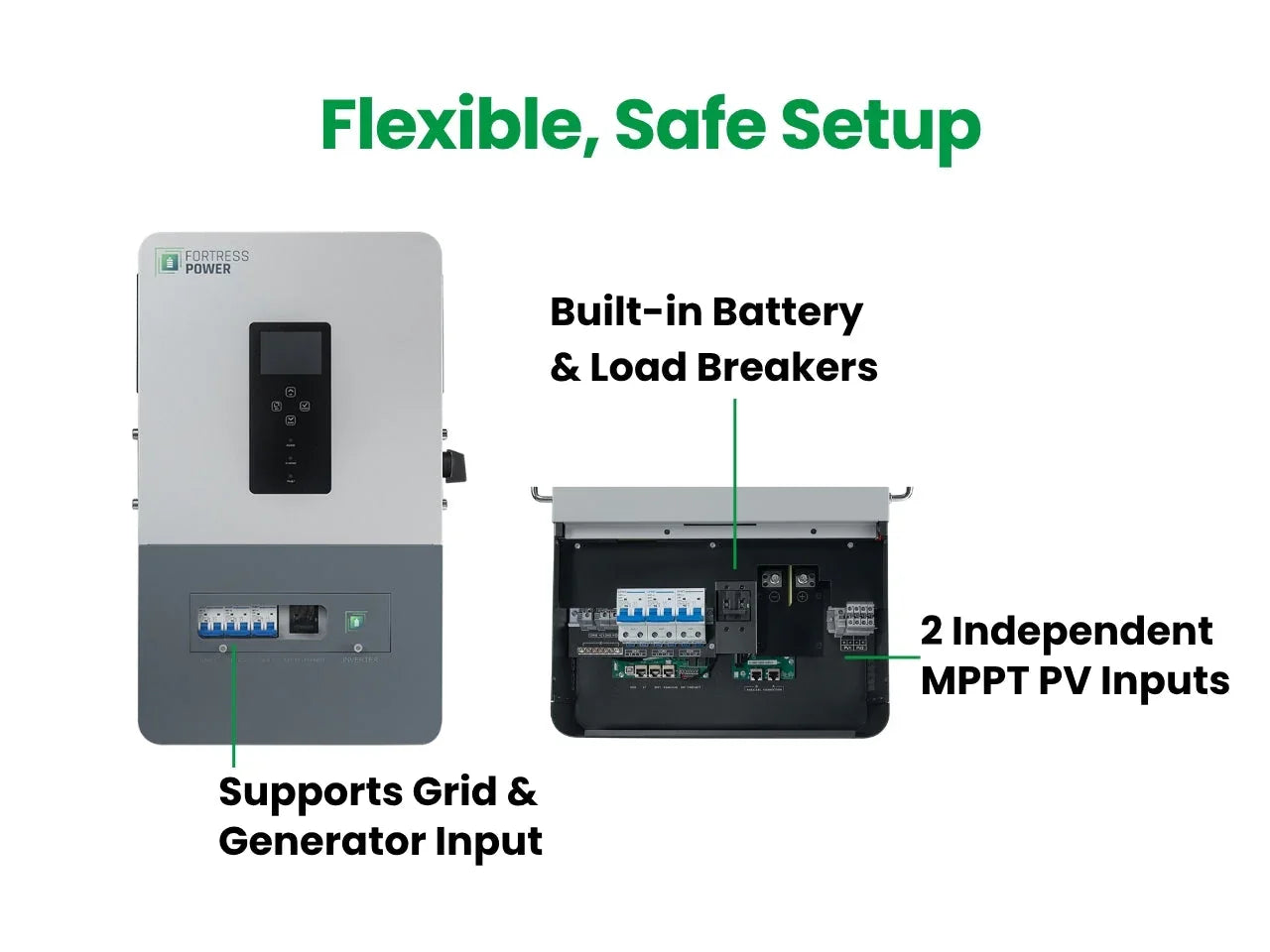 Fortress Power Solo 6.5K Non-export Hybrid Inverter - Green Vista Living
