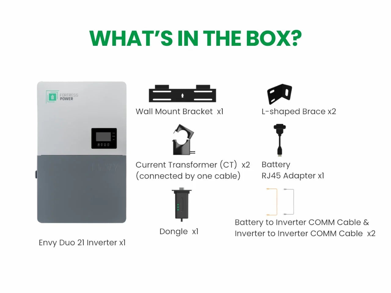 Fortress Power Envy Duo 21 48V Hybrid Solar Inverter – 16kW High-Power Output for Home & Small Business - Green Vista Living
