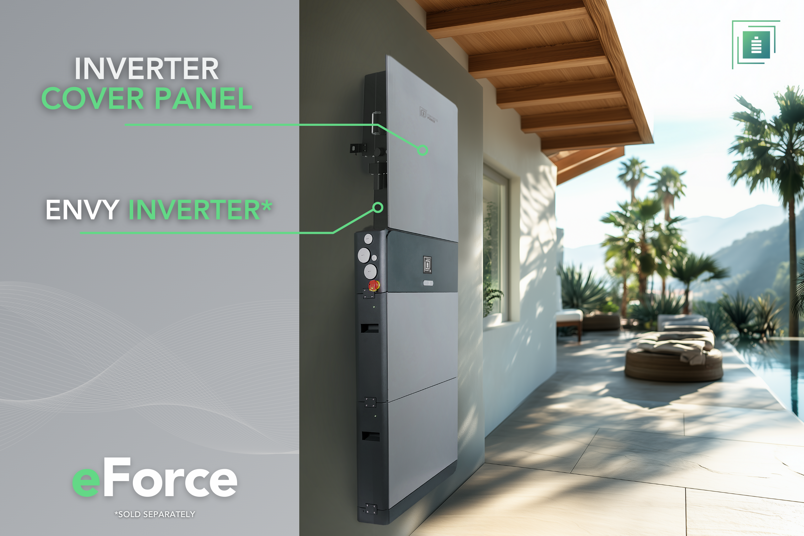 Fortress Power eForce 9.6kWh Stackable LFP Battery (IP 65 Rated)