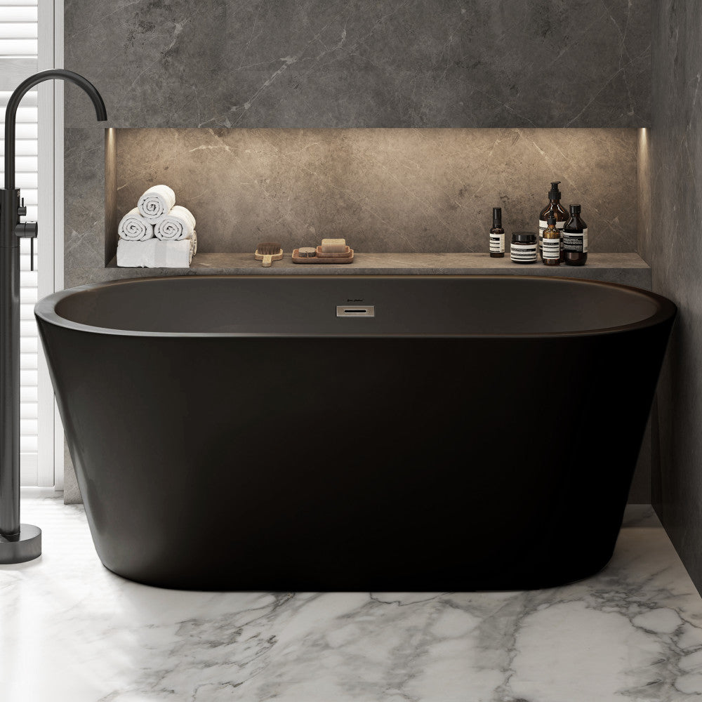 Swiss Madison Claire 60" Freestanding Bathtub in Matte Black