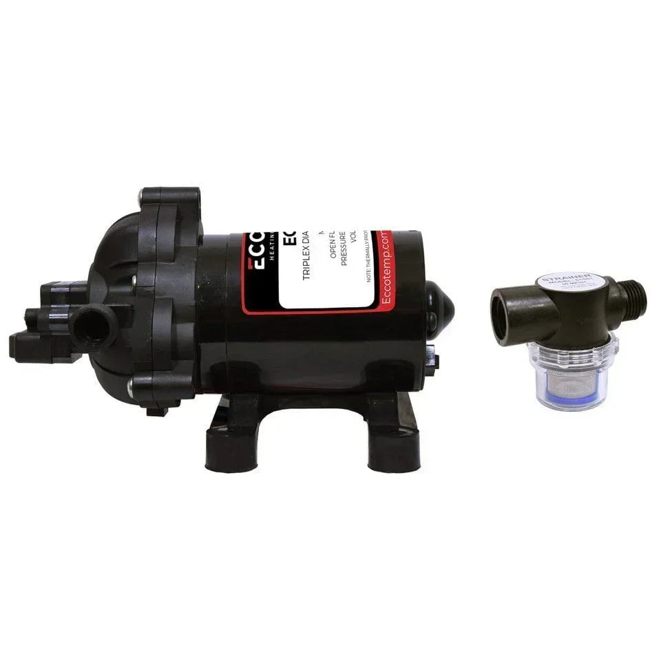 Eccotemp Eccoflo 12V Pump and Strainer - Green Vista Living
