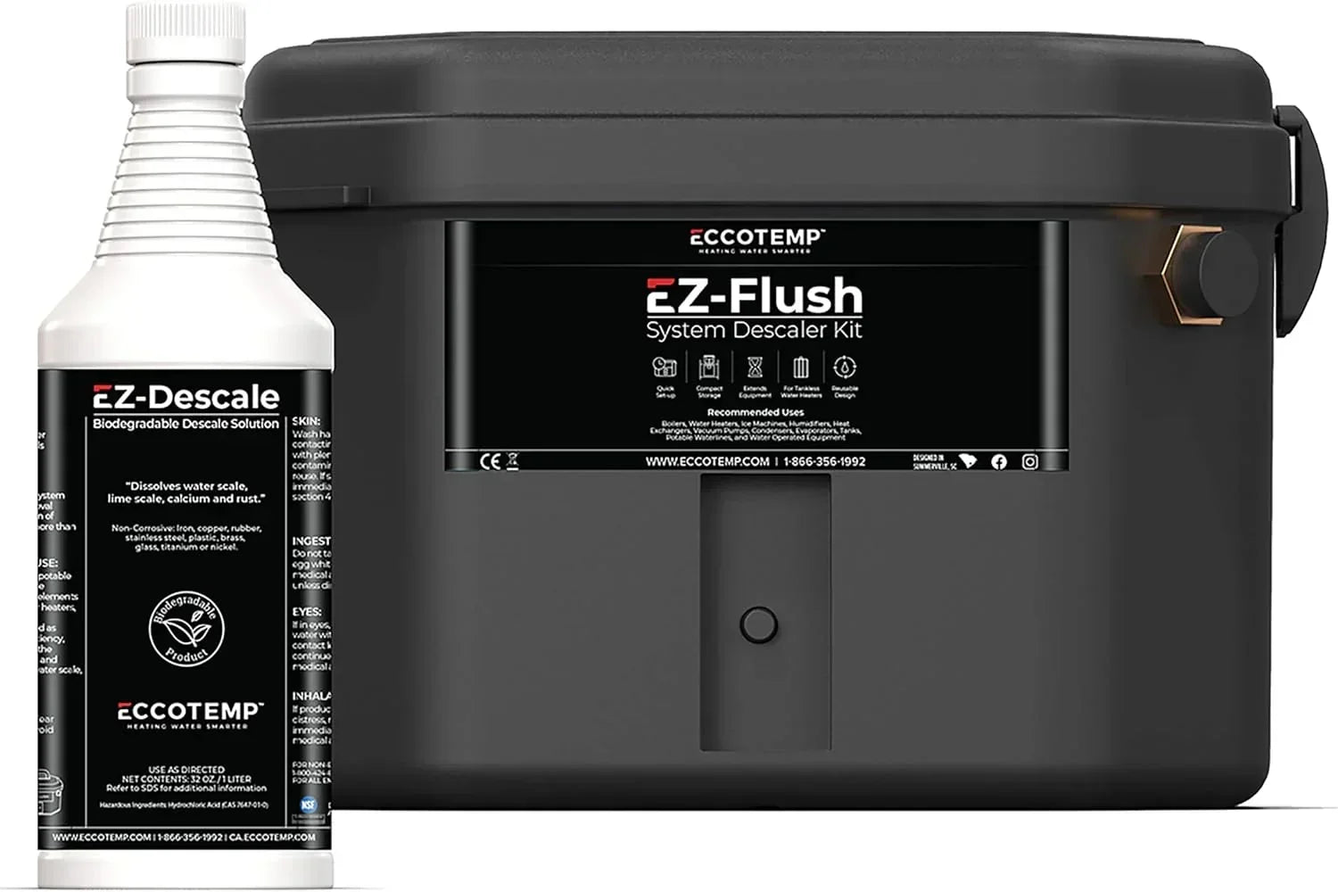 Eccotemp EZ-Flush System Descaler Kit with Pump and Solution - Green Vista Living