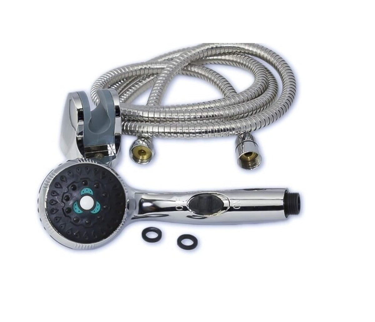 Eccotemp Chrome Shower Head And Stainless Steel Hose - Green Vista Living