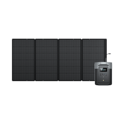 EcoFlow DELTA 2 Max + 400W Solar Panel | 3400W, 2048Wh, X-Boost, Home & Outdoors