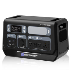 EcoWorthy 2400W Portable Power Station with 2048Wh Lithium Battery