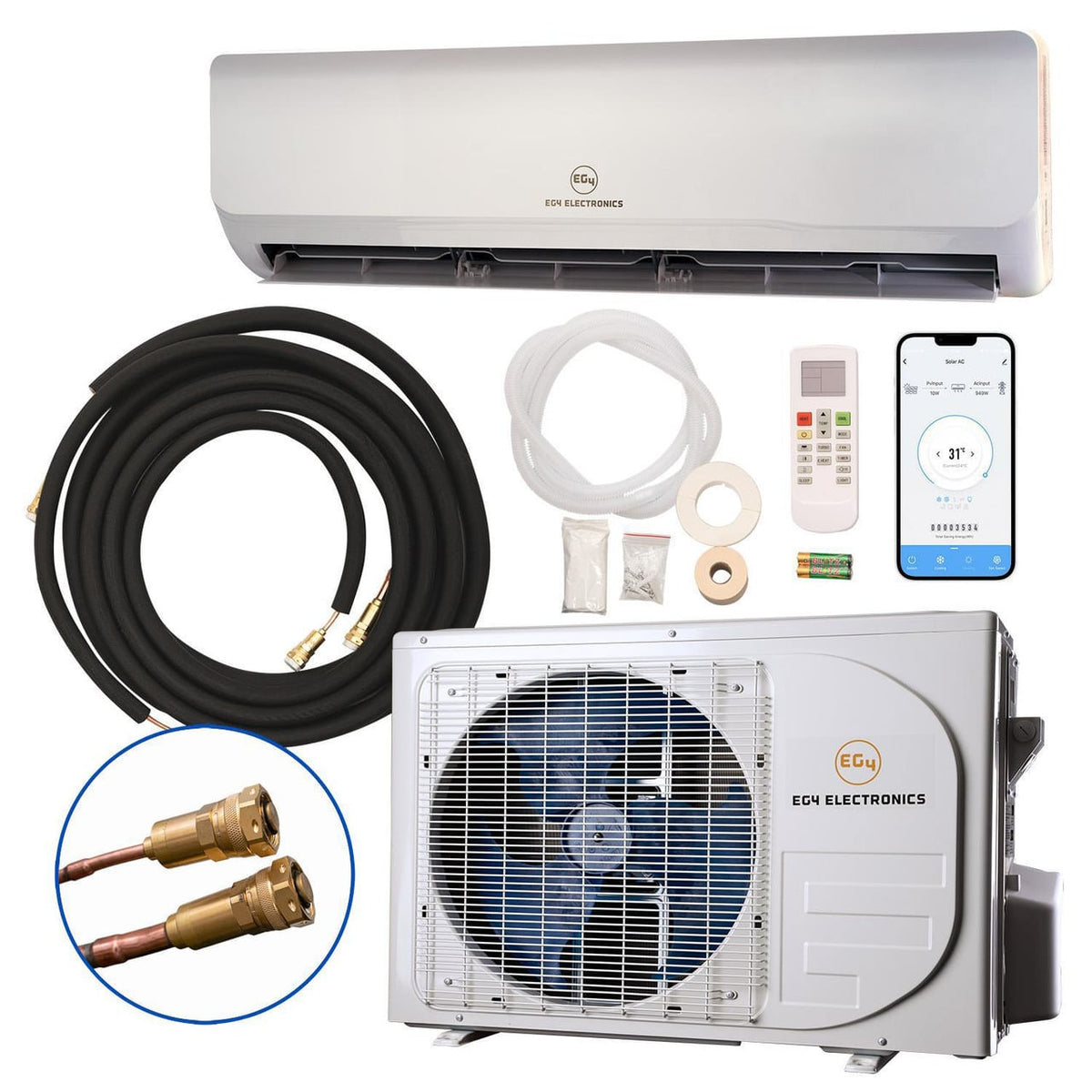 EG4 12K Mini-Split 12000BTU Air Conditioner/ Heat Pump - NonHybrid