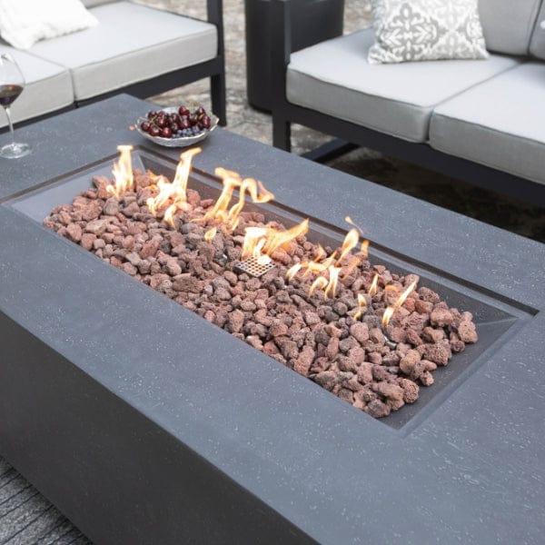 Elementi Andes Fire Table With Propane Tank Holder Elementi