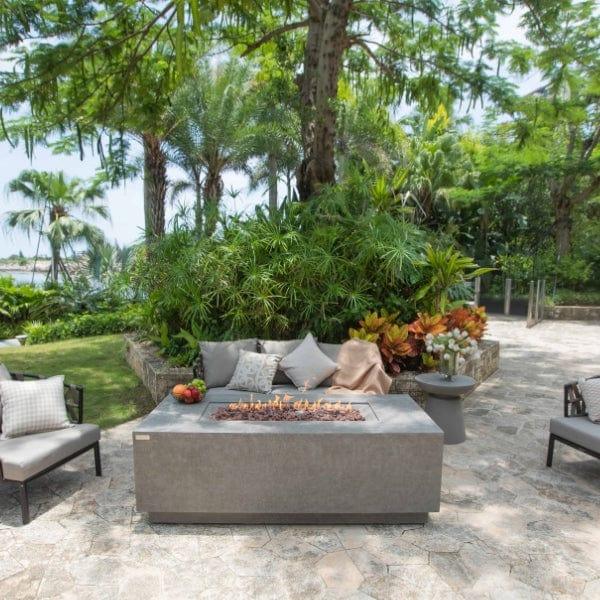 Elementi Andes Fire Table With Propane Tank Holder Elementi