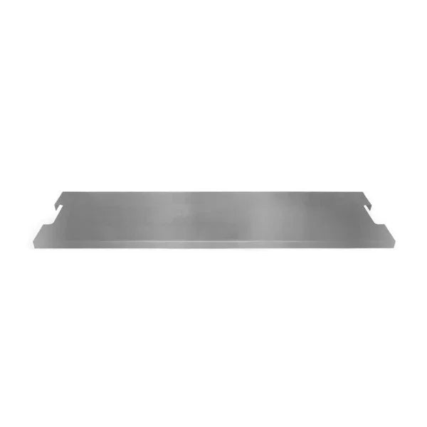 Elementi Granville fire table stainless steel lid on white background