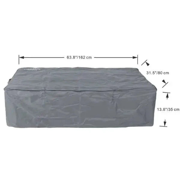 Elementi Plus Athens 62" Marble Porcelain Top Fire Table - Bianco White - Green Vista Living