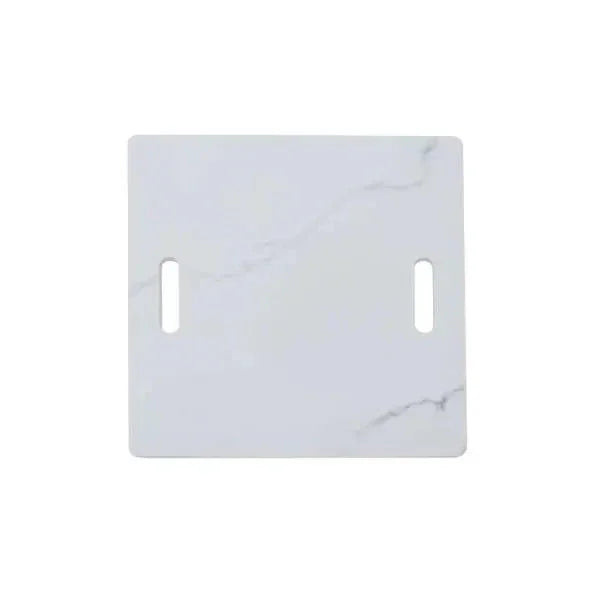 Elementi Plus Bianco 40" Marble Porcelain Fire Table - Bianco White - Green Vista Living