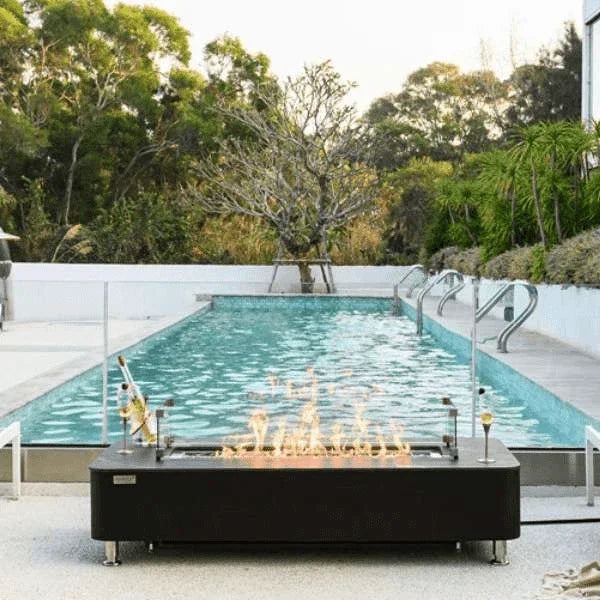Elementi Plus Valencia Porcelain Top Fire Table OFP102BB Elementi
