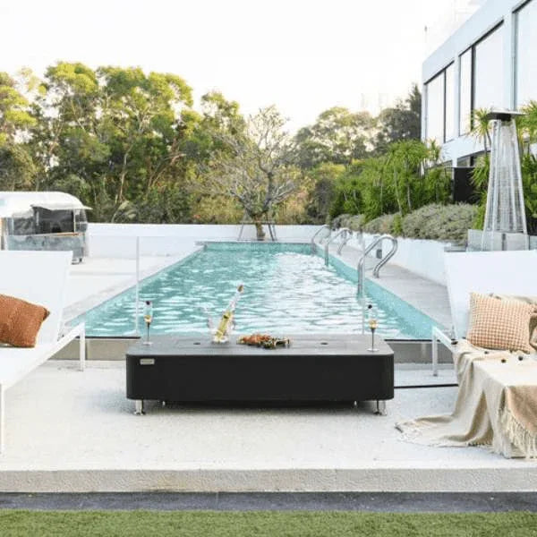 Elementi Plus Valencia Porcelain Top Fire Table OFP102BB Elementi