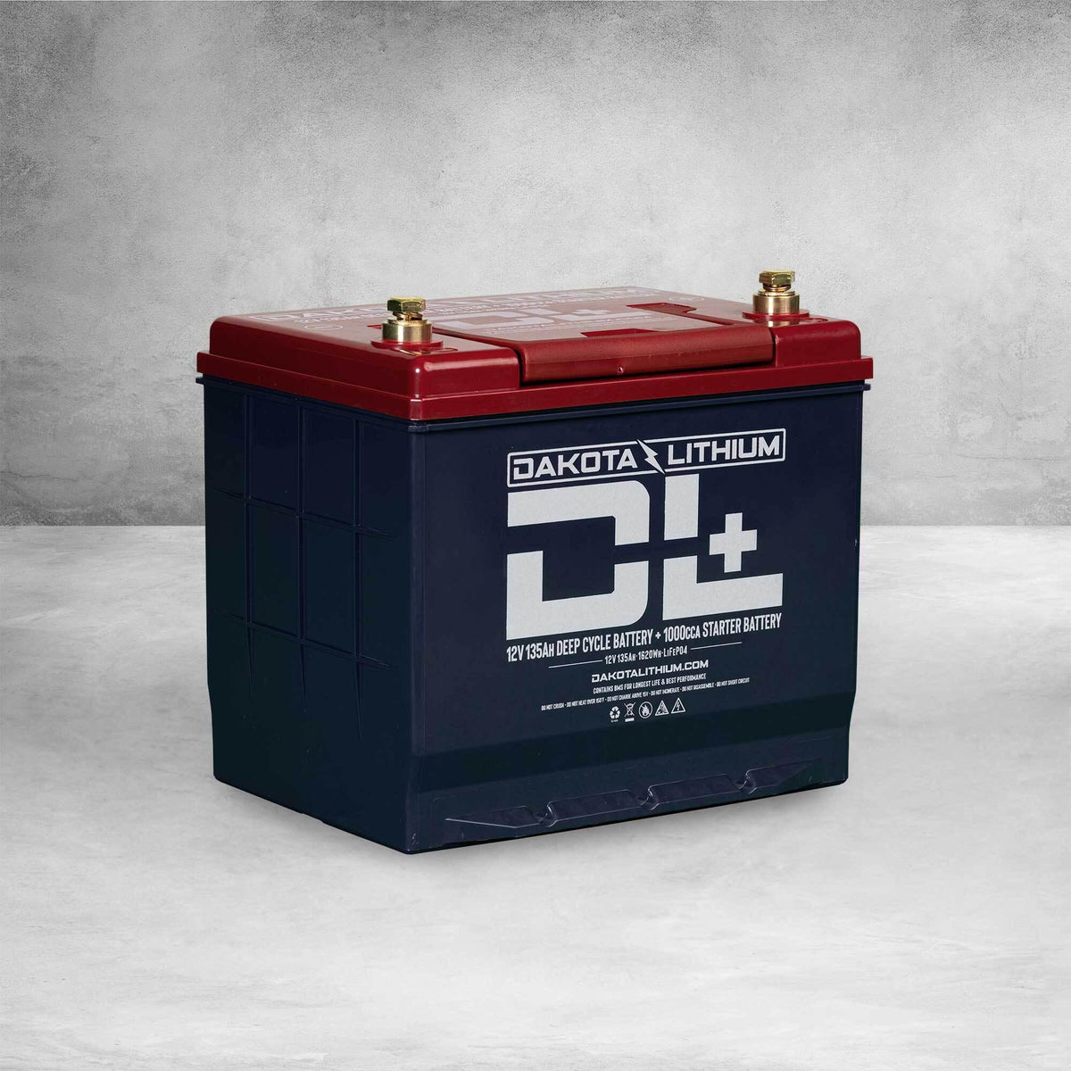 Dakota Lithium + 12V 135Ah Dual Purpose 1000CCA Starter Battery Plus Deep Cycle Performance