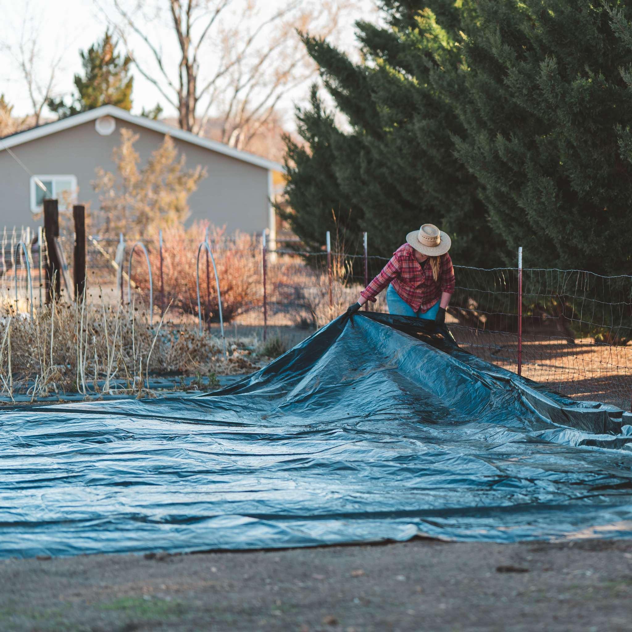 Bootstrap Farmer Silage Tarp - 6 mil Reversible Black & White - Green Vista Living