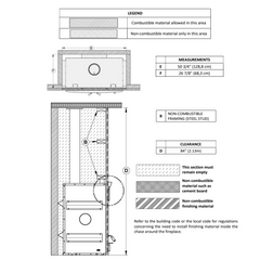 Valcourt Waterloo Wood Burning Fireplace - FP15