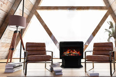 Amantii Sierra Flame 26-inch Lumina Freestanding Smart Electric Fireplace - Green Vista Living