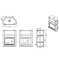 Valcourt Frontenac Wood Burning Fireplace - FP11