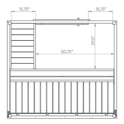SaunaLife Model G2 Outdoor Home Sauna Kit | 4 Persons