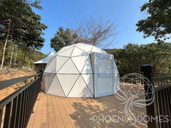 4-Season Hybrid Glass/Hard Panel Glamping Package Dome