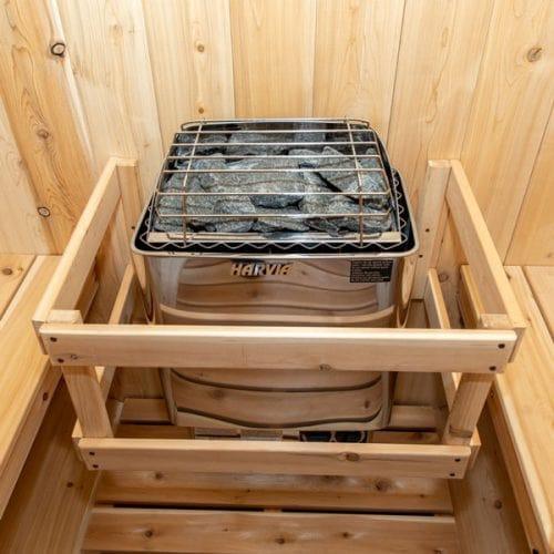 Dundalk Leisurecraft Canadian Timber Georgian Cabin Sauna with Changeroom | 6 Persons - Green Vista Living