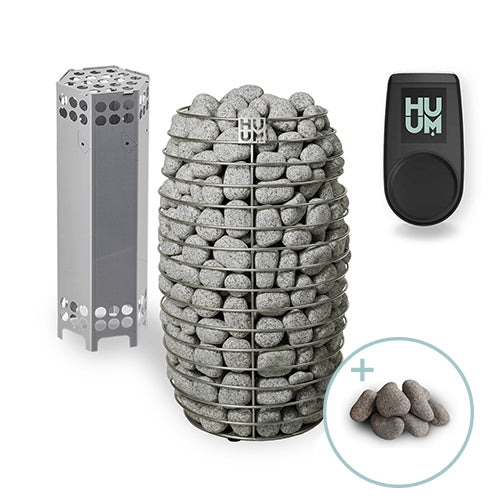 HUUM HIVE Mini 10.5STU Pkg, 10.5kW Sauna Heater Package