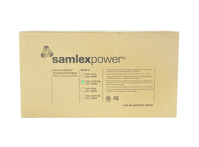 Samlex EVO 1200 Watts 12V Pure Sine Inverter/Charger (Hardwired) EVO-1212F-HW - Green Vista Living