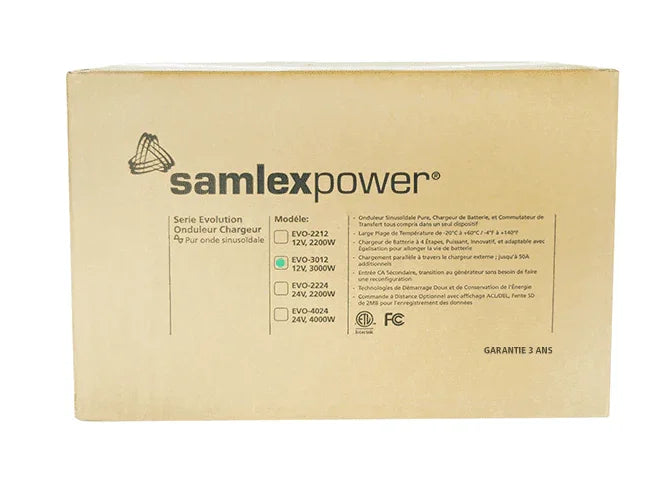 Samlex EVO 3000 Watts 12V Pure Sine Inverter/Charger EVO-3012 - Green Vista Living