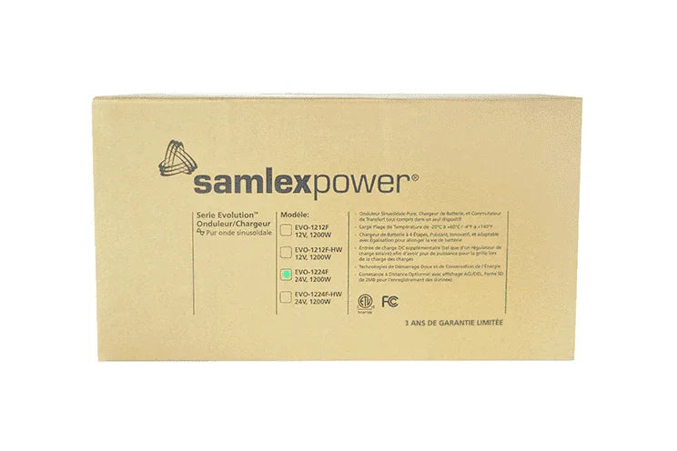 Samlex EVO 1200 Watts 24V Pure Sine Inverter/Charger EVO-1224F - Green Vista Living