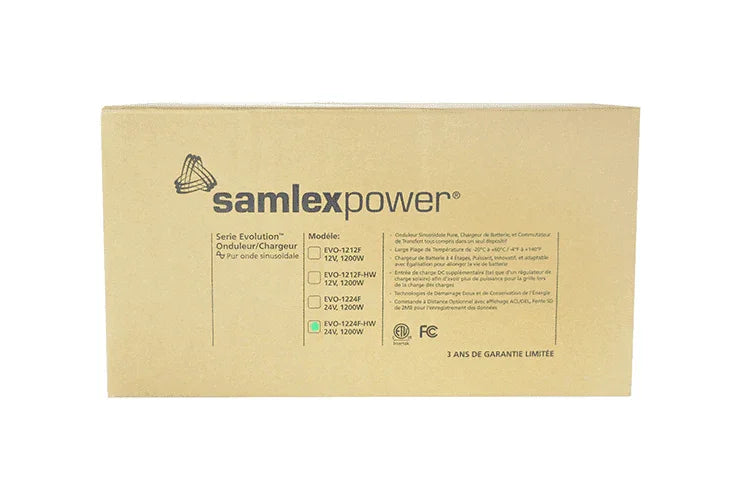 Samlex EVO 1200 Watts 24V Pure Sine Inverter/Charger (Hardwired) EVO-1224F-HW - Green Vista Living