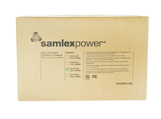 Samlex EVO 2200 Watts 24V Pure Sine Inverter/Charger EVO-2224 - Green Vista Living