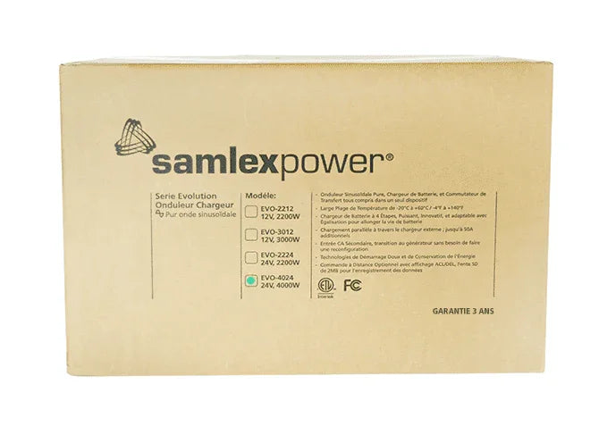 Samlex EVO 4000 Watts 24V Pure Sine Inverter/Charger EVO-4024 - Green Vista Living