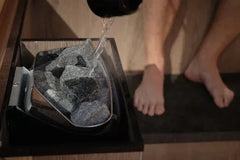 Thermasol Solaris - Tile Oak, 2-5 Person, Solar-Powered Outdoor Sauna