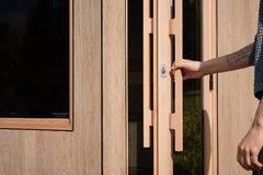 Thermasol Solaris - Tile Oak, 2-5 Person, Solar-Powered Outdoor Sauna