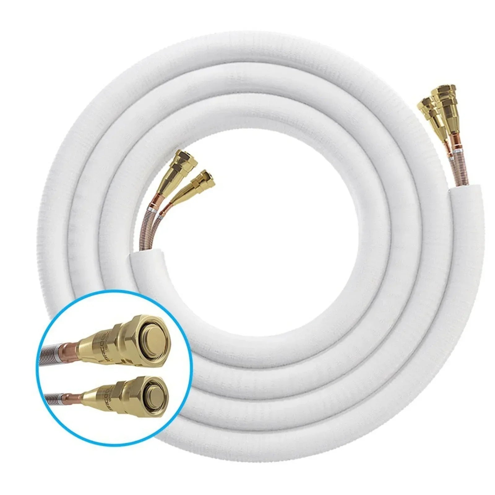 MRCOOL 25 Ft. Pre-Charged Quick Connect Line Set, 3/8" x 5/8", for DIY 5th Gen EasyPro 24K Mini Split System