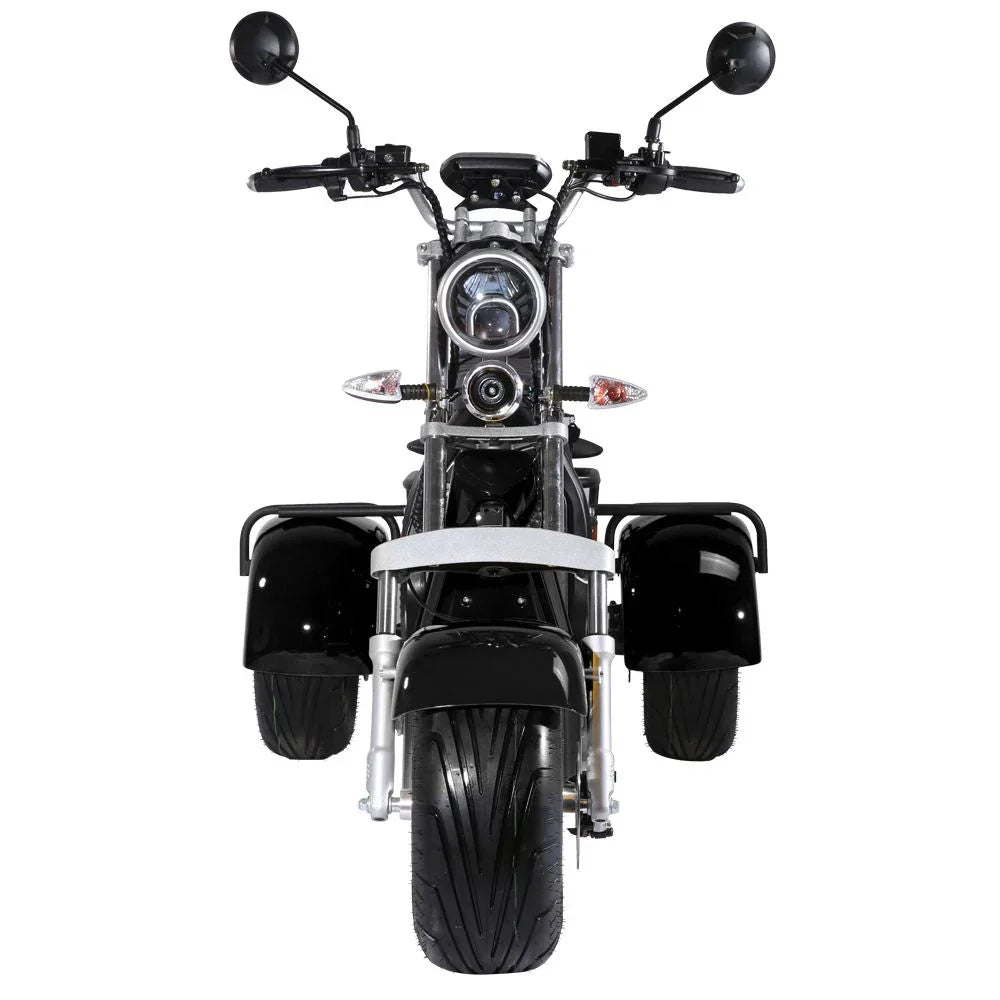 LinksEride CP3 2000W 60V Three Wheel Lithium Fat Tire Electric Scooter Trike - Green Vista Living