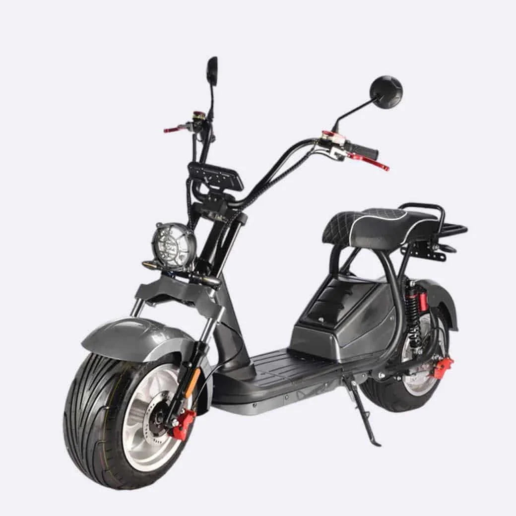 LinksEride CP5.1 2000W 60V 20Ah DUAL BATTERY 2 SEATER Electric Motorcycle Scooter - Green Vista Living