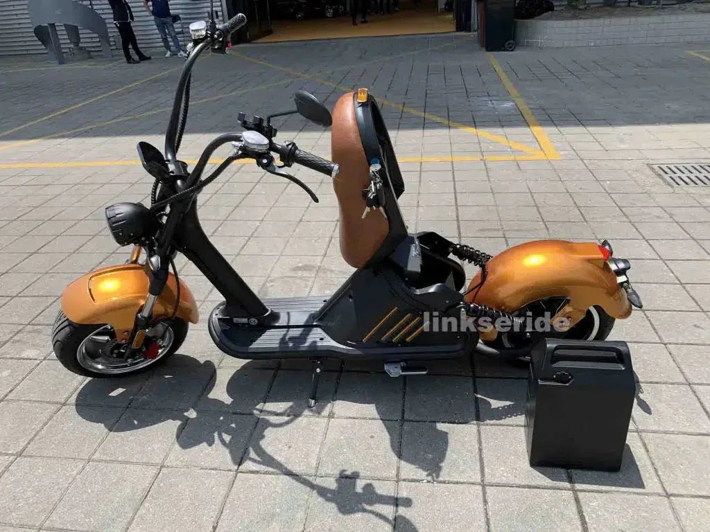 LinksEride M2 Big Wheel 3000W 60V 40Ah Fat Tire Lithium Electric Scooter - Green Vista Living