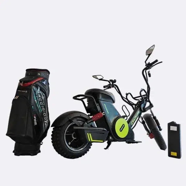 LinksEride M6G 2000W 60V Single Rider Electric Golf Cart Scooter Moped - Green Vista Living