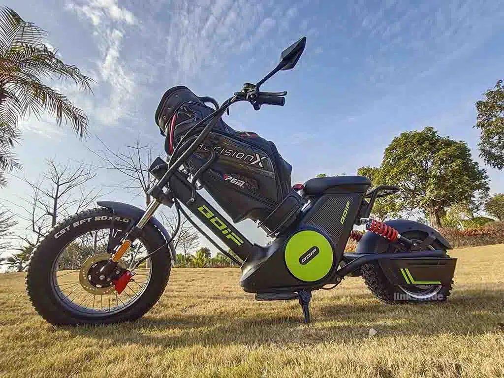 LinksEride M6G 2000W 60V Single Rider Electric Golf Cart Scooter Moped - Green Vista Living