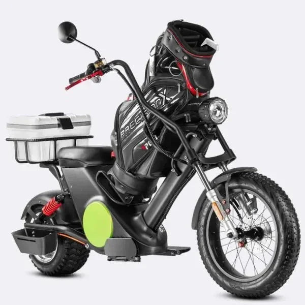 LinksEride M6G 2000W 60V Single Rider Electric Golf Cart Scooter Moped - Green Vista Living