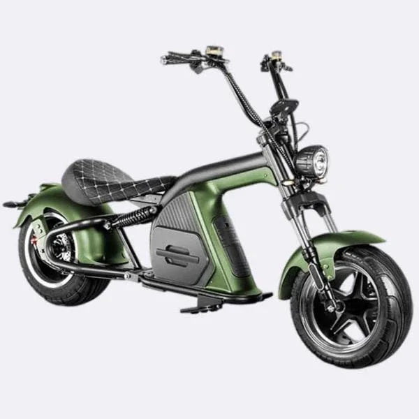 LinksEride M8 Citycoco Chopper 2000W 60V 30Ah Full Suspension Fat Tire Electric Scooter - Green Vista Living
