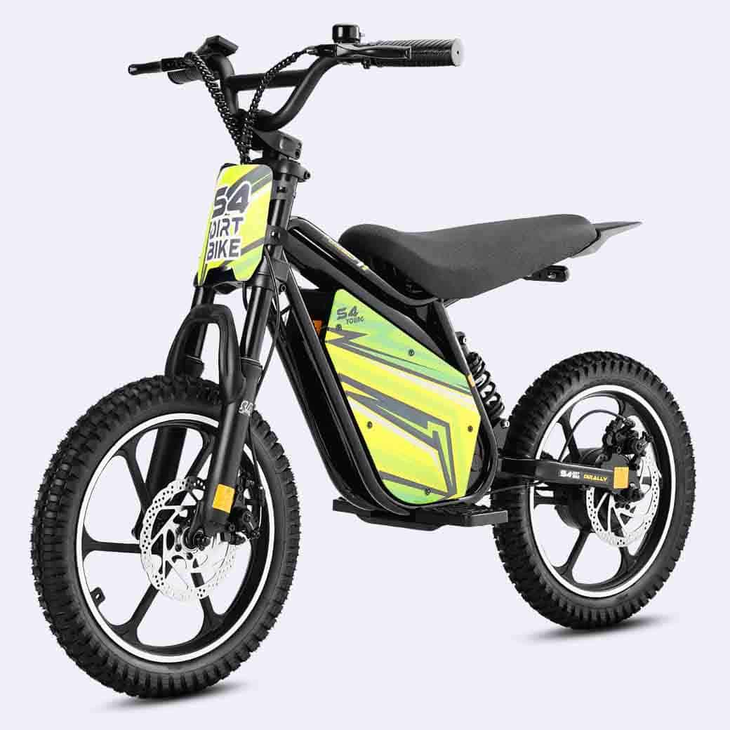 LinksEride S4 PLUS 500W 2Ah Teens Mini Electric Dirt Bike - Green Vista Living