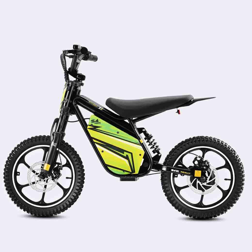 LinksEride S4 PLUS 500W 2Ah Teens Mini Electric Dirt Bike - Green Vista Living
