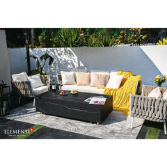 Elementi Plus - Varna Marble Porcelain Fire Table 60" - Green Vista Living