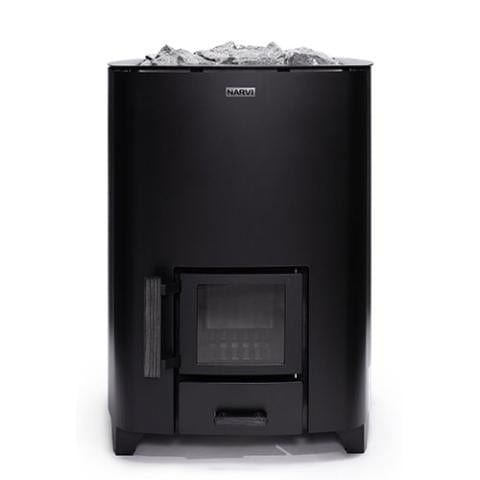 Narvi NC 24, 17kW Black Wood-Burning Sauna Stove