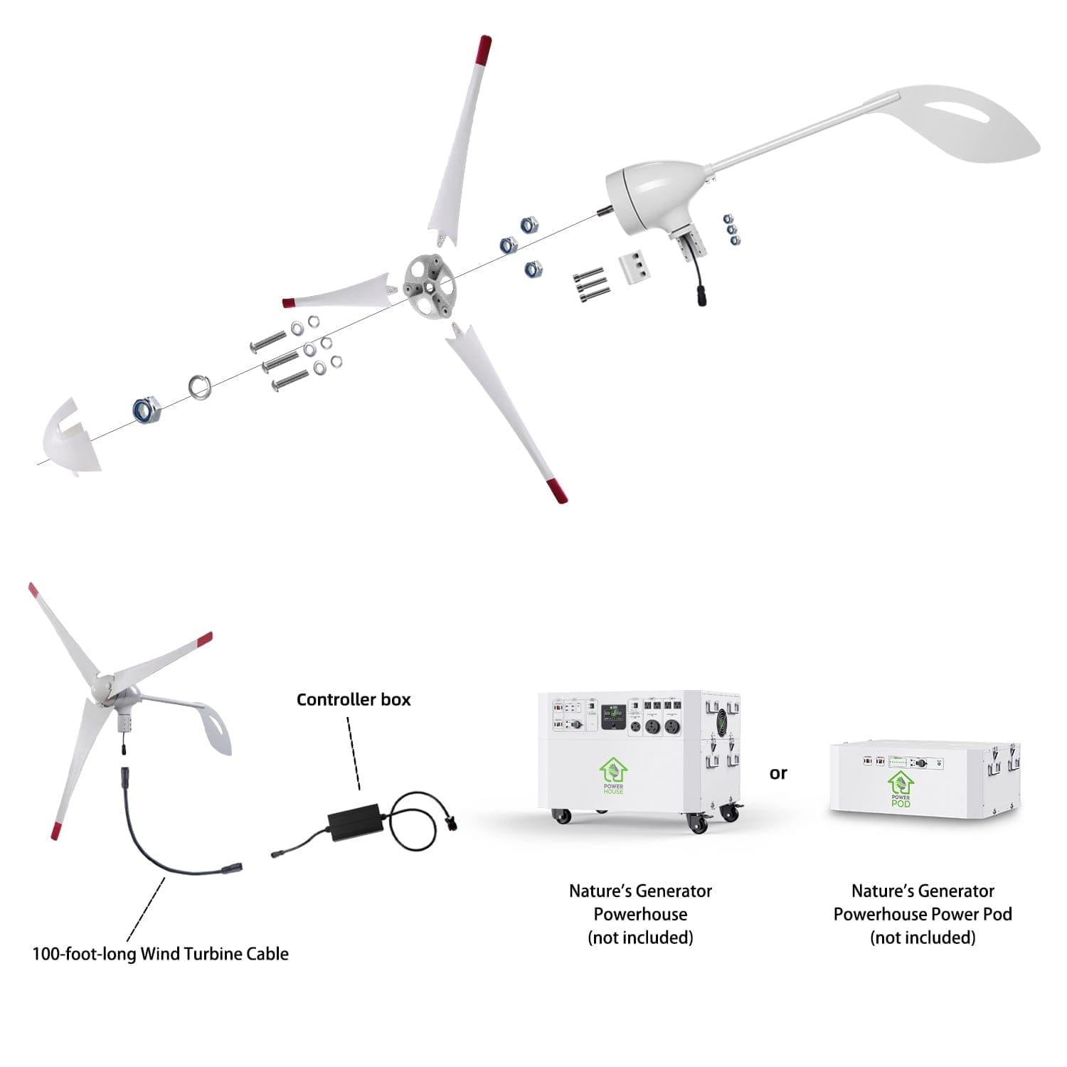 Nature's Generator Powerhouse Wind Turbine - Green Vista Living